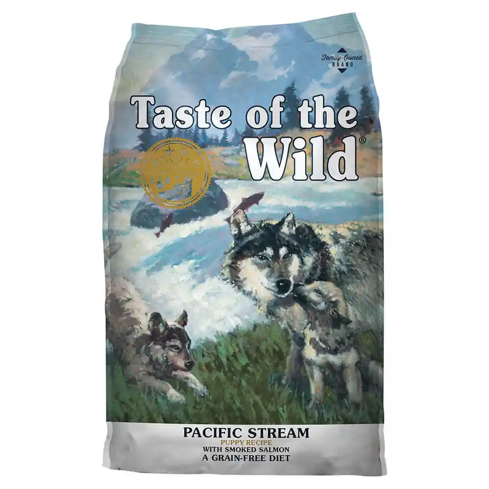 Pacific Stream Smoked Salmon Puppy Dry Food 28-lb