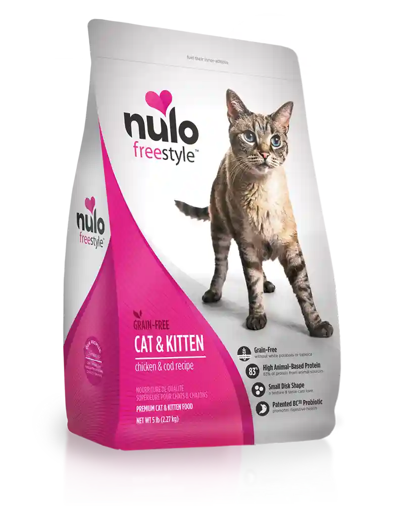 Freestyle Cat & Kitten Grain Free Chicken & Cod Dry Cat Food 5-lb