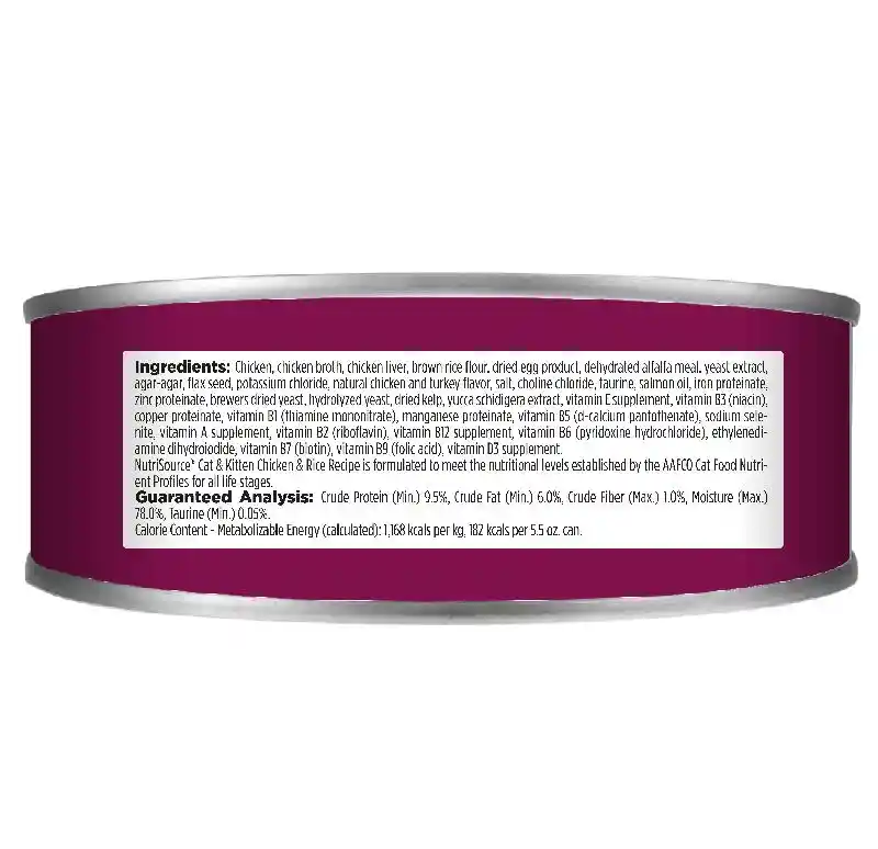 Chicken & Rice Canned Cat Food 5-oz