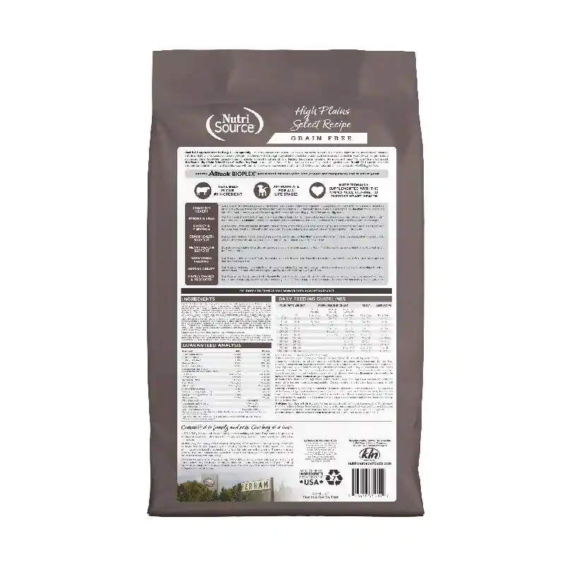 Nutri Source Gf Dry Dog Food High Plains 15-lb