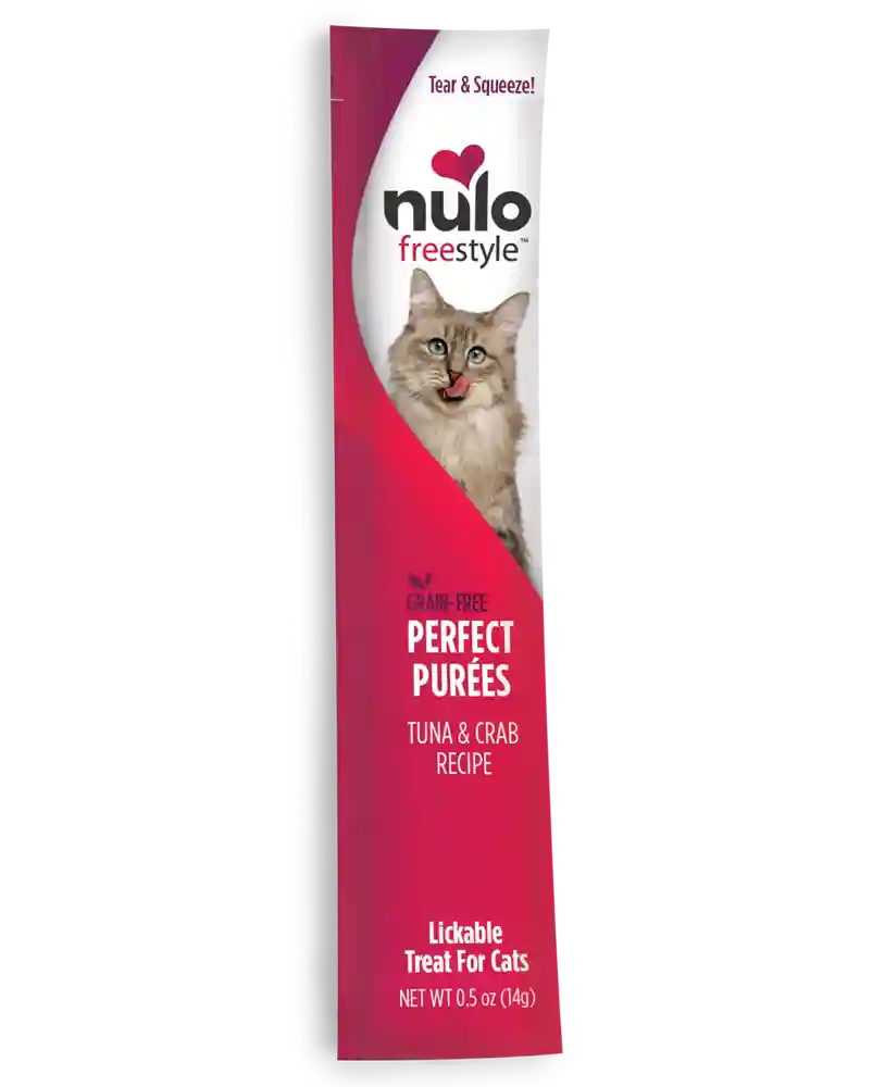 Freestyle Tuna & Crab Recipe Grain-free Perfect Puree Cat & Kitten Food .5-oz