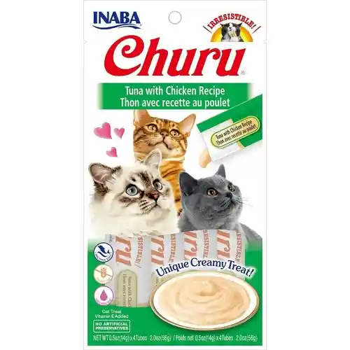 Ciao Churu Puree Tuna W/ Chicken 2 Oz 4 Pk