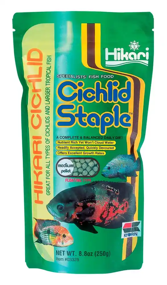 Hikari Food Cichlid Staple Med Pellet 8.8 Oz