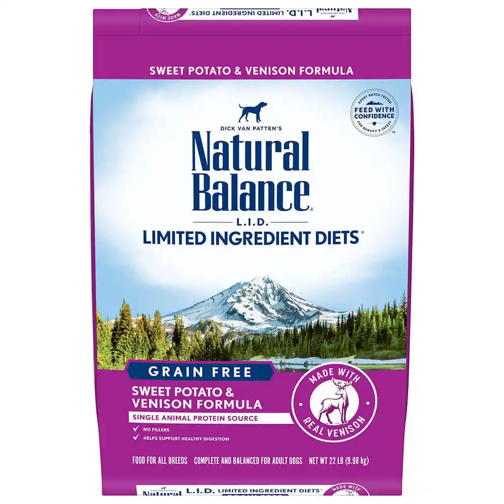 Nat Balance Pet Foods Lid Swt Pot & Vensn Adult Dry Dog Food 22-lb
