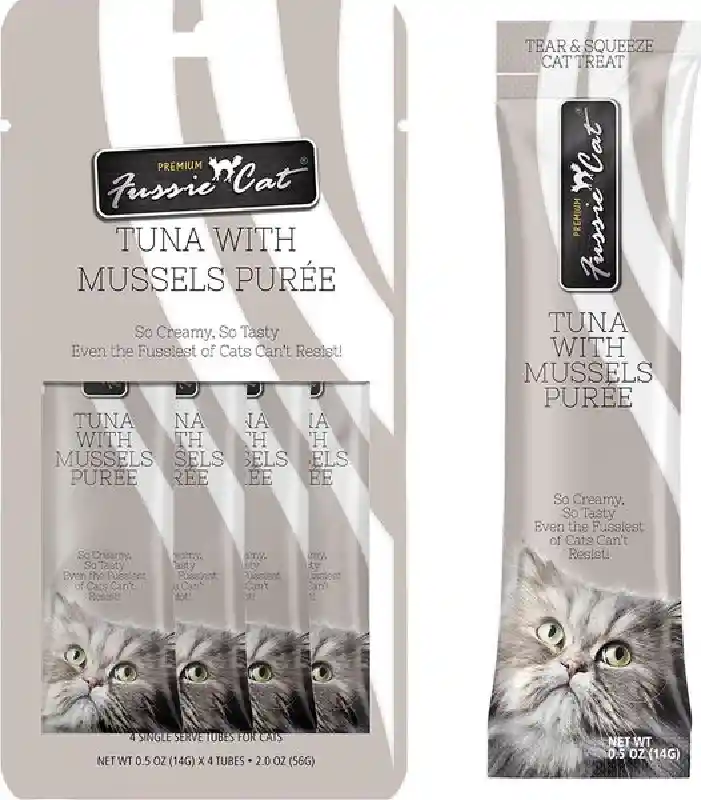 Fussie Cat Tuna & Mussels Puree .5-oz