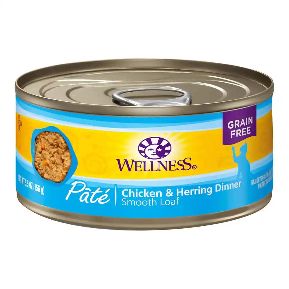 Wellness Can Cat Chicken & Herring 5.5 Oz
