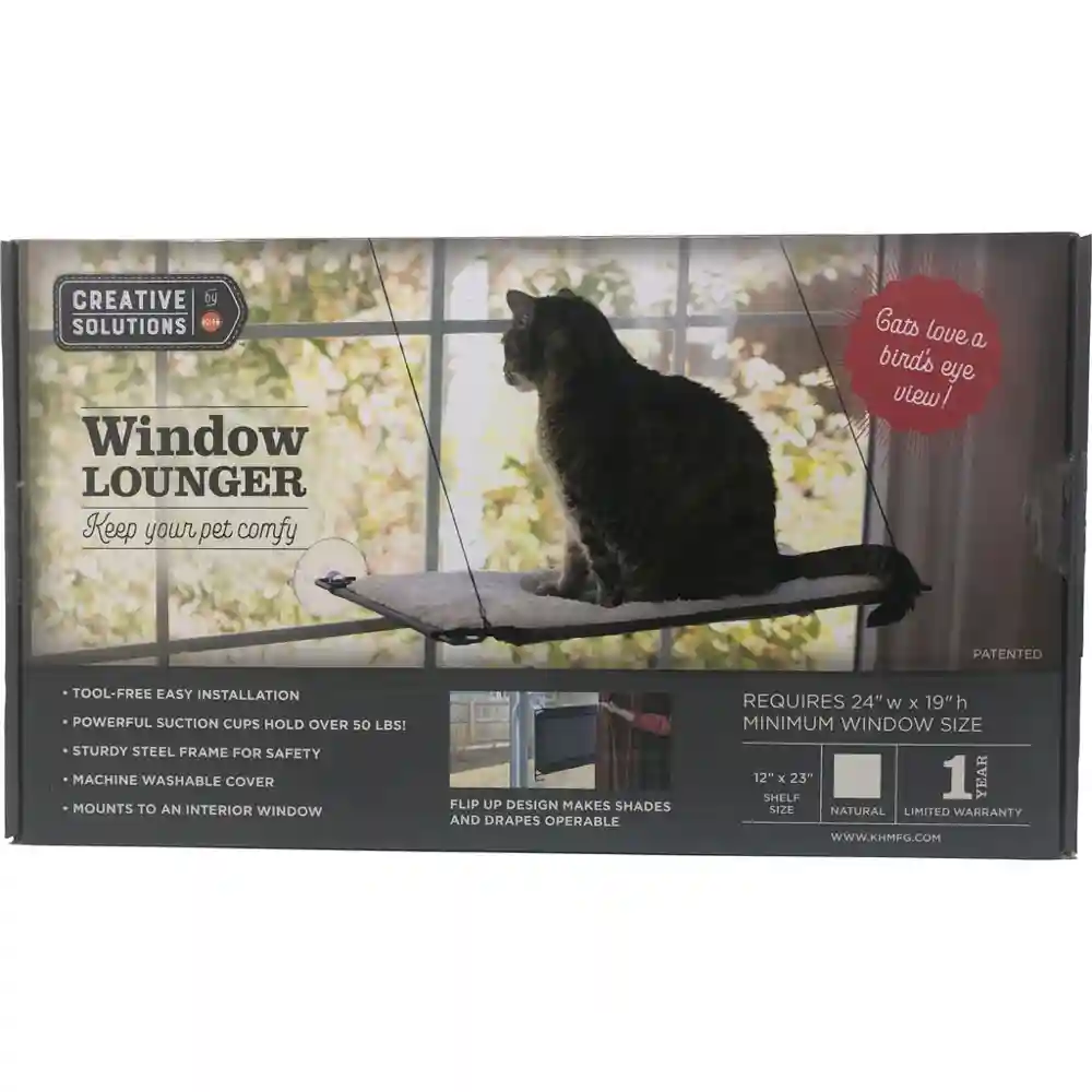 12 In. X 23 In. Creative Solutions Window Lounger - Natural
