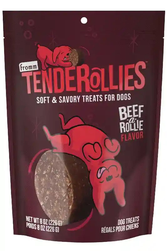 Fromm Dog Tenderollies Beef A Rollie Treat 8oz 6=cs 4cs=mc