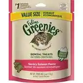 Adult Natural Dental Care Cat Treats Savory Salmon Flavor - 4.6oz Pouch