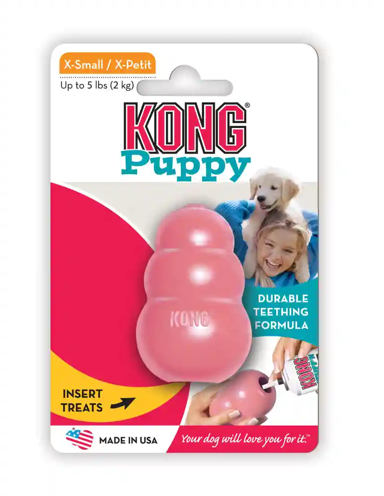 Kong Classic Puppy X-small Blue/pink