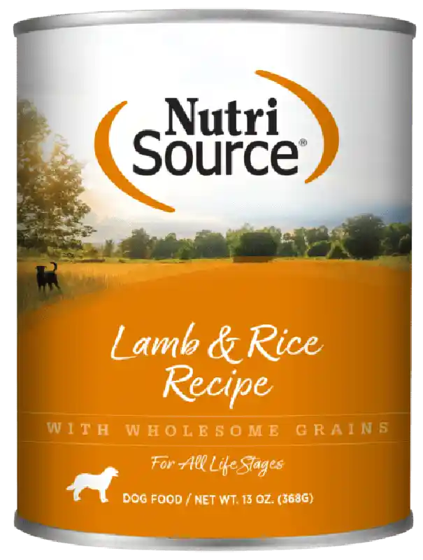Nutrisource Adult Lamb & Rice Canned Dog Food 13-oz