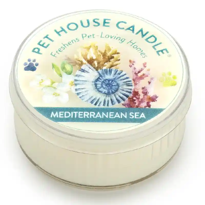 Pet House Candle Mediteranean Sea Mini 1.5 Oz 12/b
