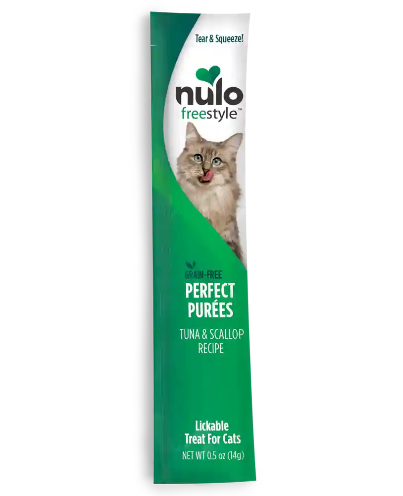 Freestyle Tuna & Scallop Recipe Grain-free Perfect Puree Cat & Kitten Food .5-oz