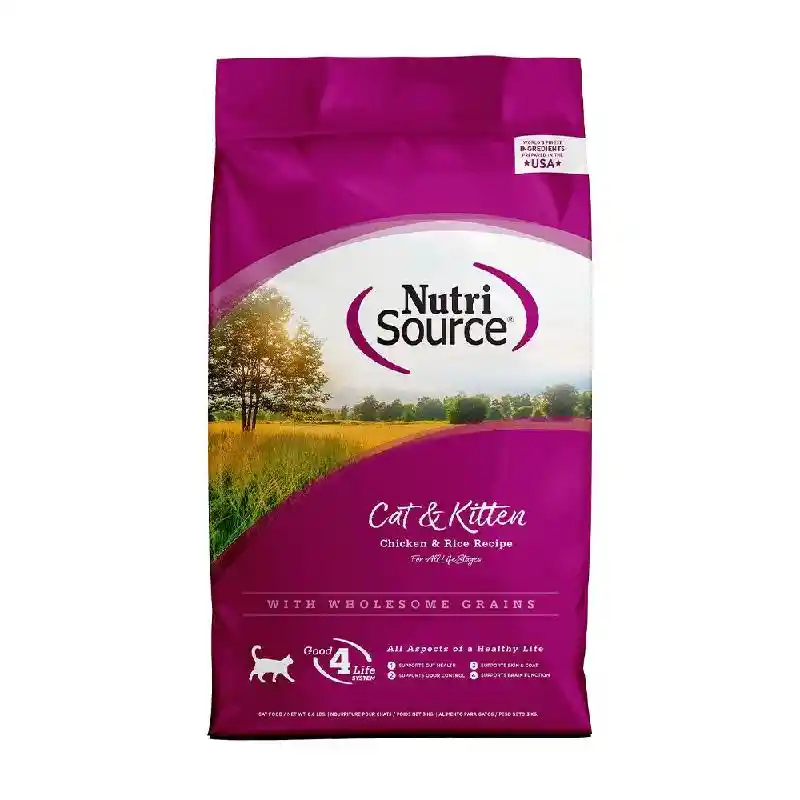 Nutrisource Chicken & Rice Cat Food 16 Lbs