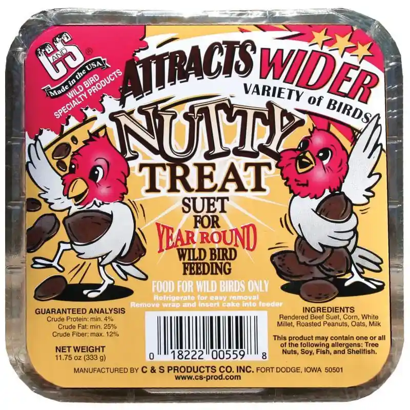 C&S Nutty Treat Suet Blocks 11.75oz