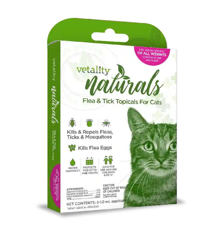 Vetality Naturals F&t Topical 3ds Cat 25061 Tevra 12/cs