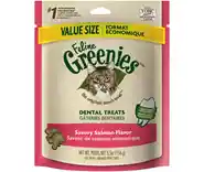 Adult Natural Dental Care Cat Treats Savory Salmon Flavor - 4.6oz Pouch