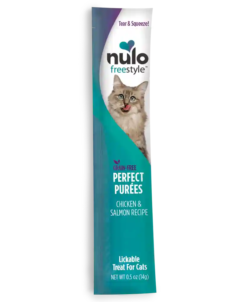 Freestyle Chicken & Salmon Recipe Grain-free Perfect Puree Cat & Kitten Food .5-oz