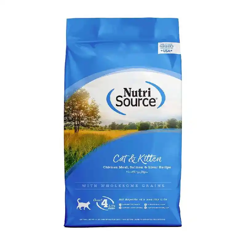 Chicken, Salmon & Liver Dry Cat Food 6.6-lb