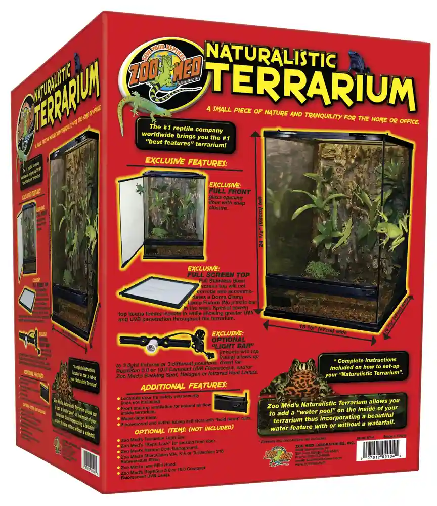 Naturalistic Glass Terrarium Large 18"x18"x18"