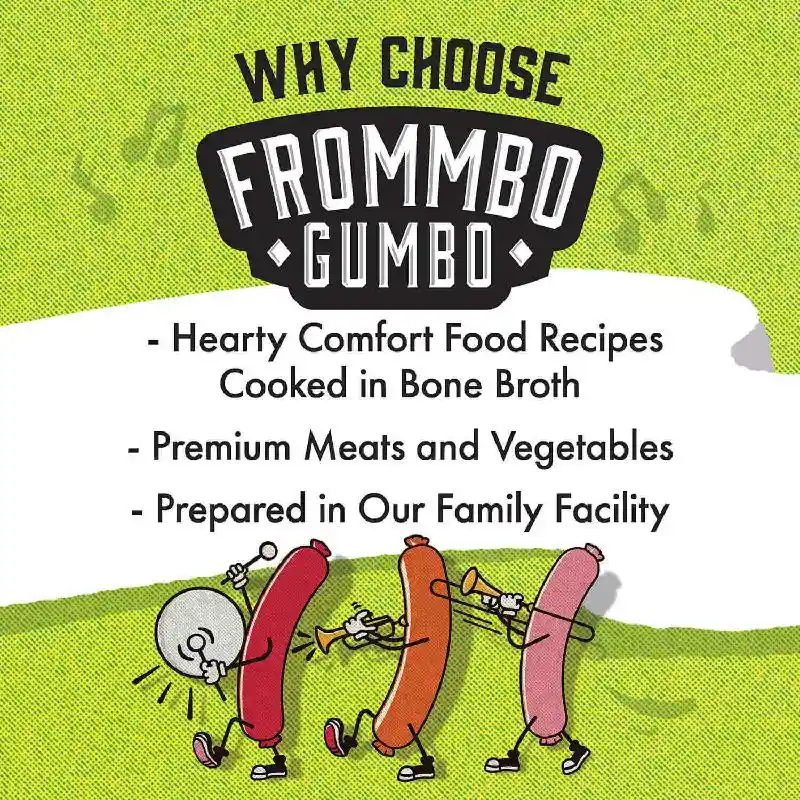 Fromm Dog Can Frommbo Gumbo Stew Chicken Sausage 12/12.5 Oz