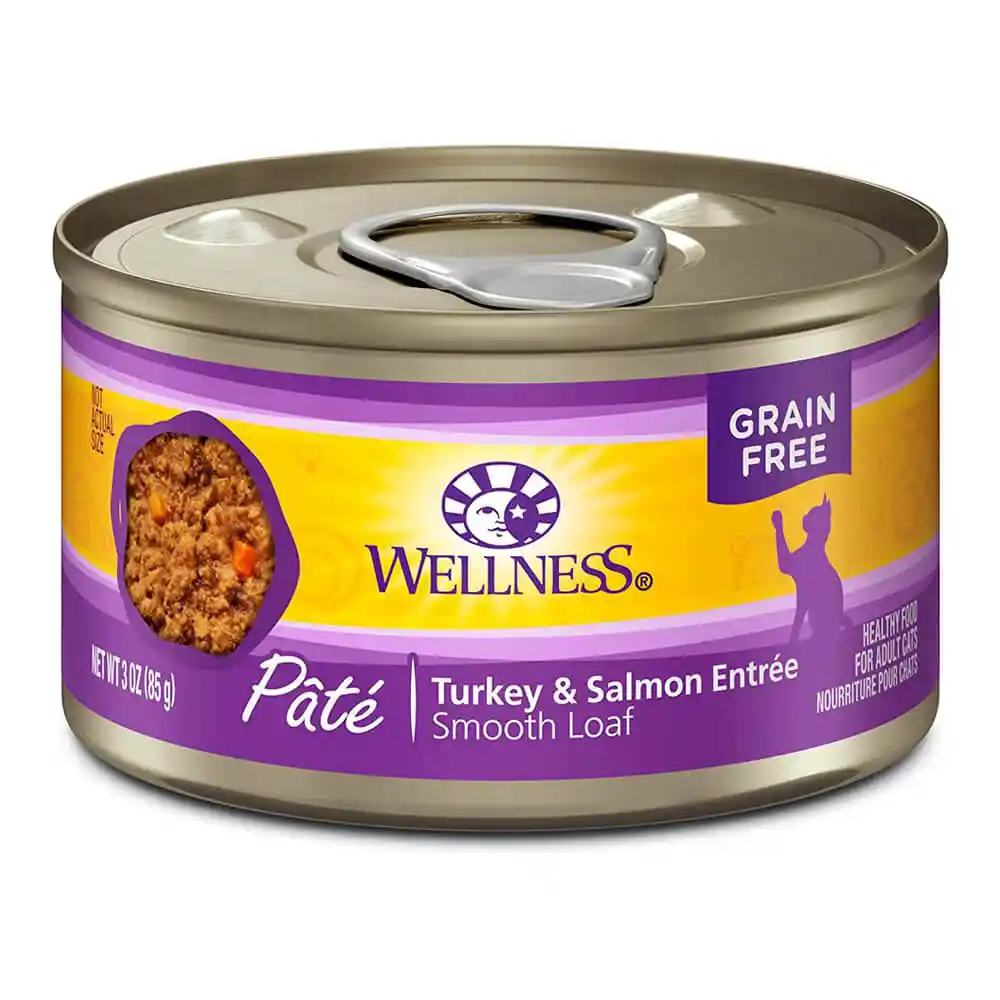 Wellness Complete Health Can Cat Food Trky & Slmn Recipe 3-oz