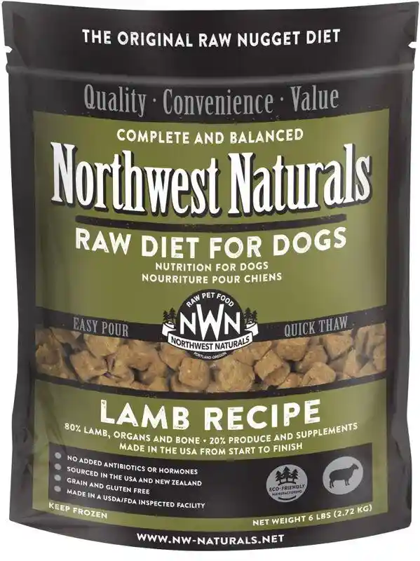 Northwest Frozen Lamb Dinner Nuggets Bag 6 Lb