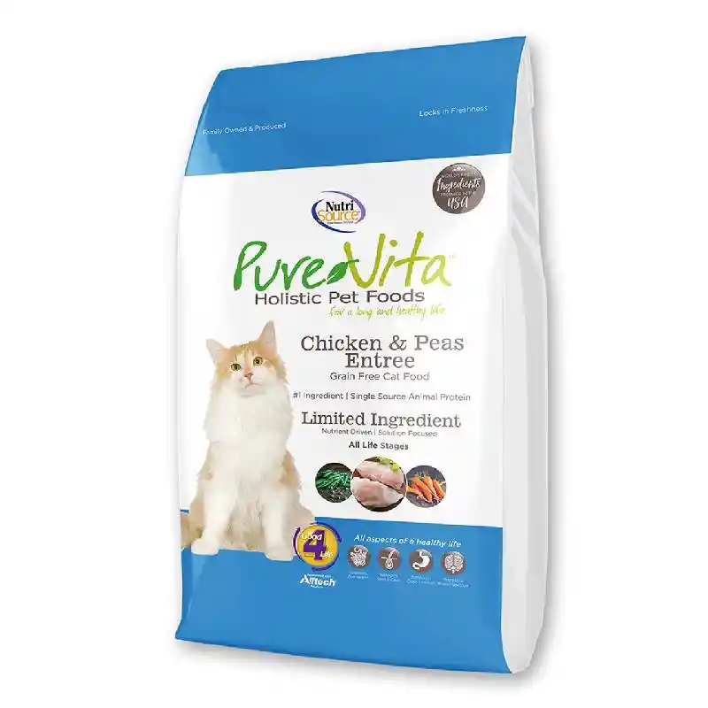 Pure Vita Grain Free Chicken Cat Food 6.6 Lbs