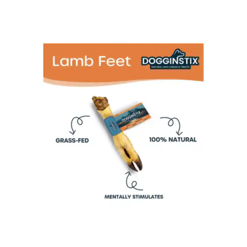 Dogginstix Lamb Feet Treat