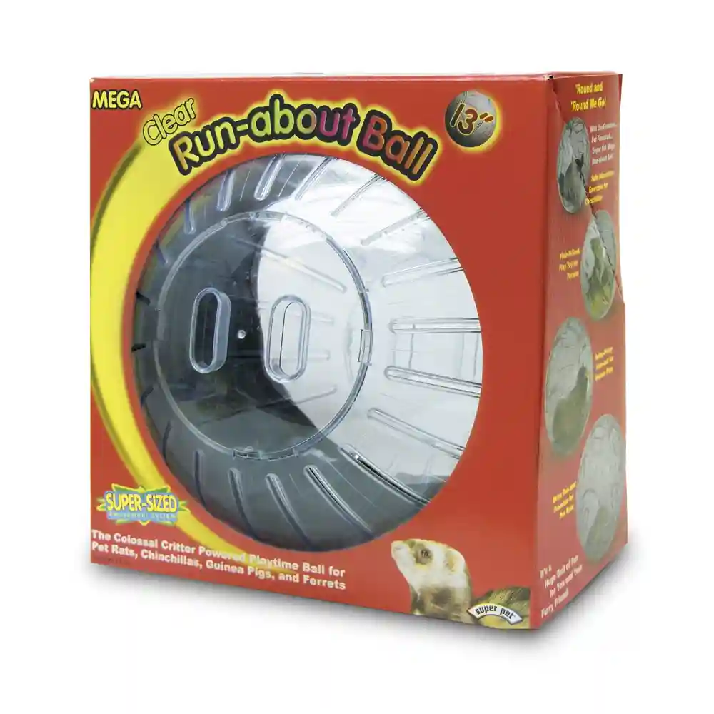 Run-about Sm Animal Exercise Ball 13" Clear