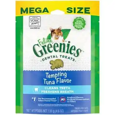 Adult Dental Cat Treats Tempting Tuna - 4.6oz Pouch