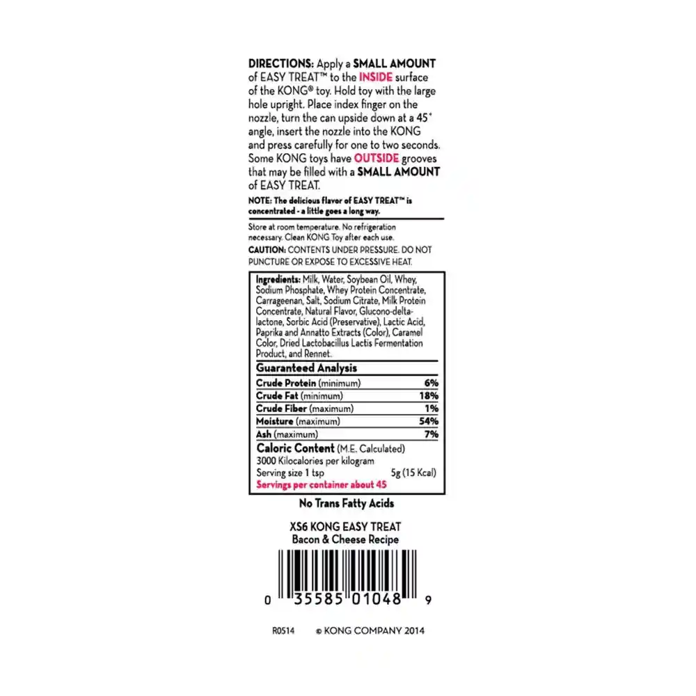 KONG Easy Treat Bacon & Cheese 8oz