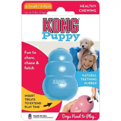 Kong Classic Puppy X-small Blue/pink
