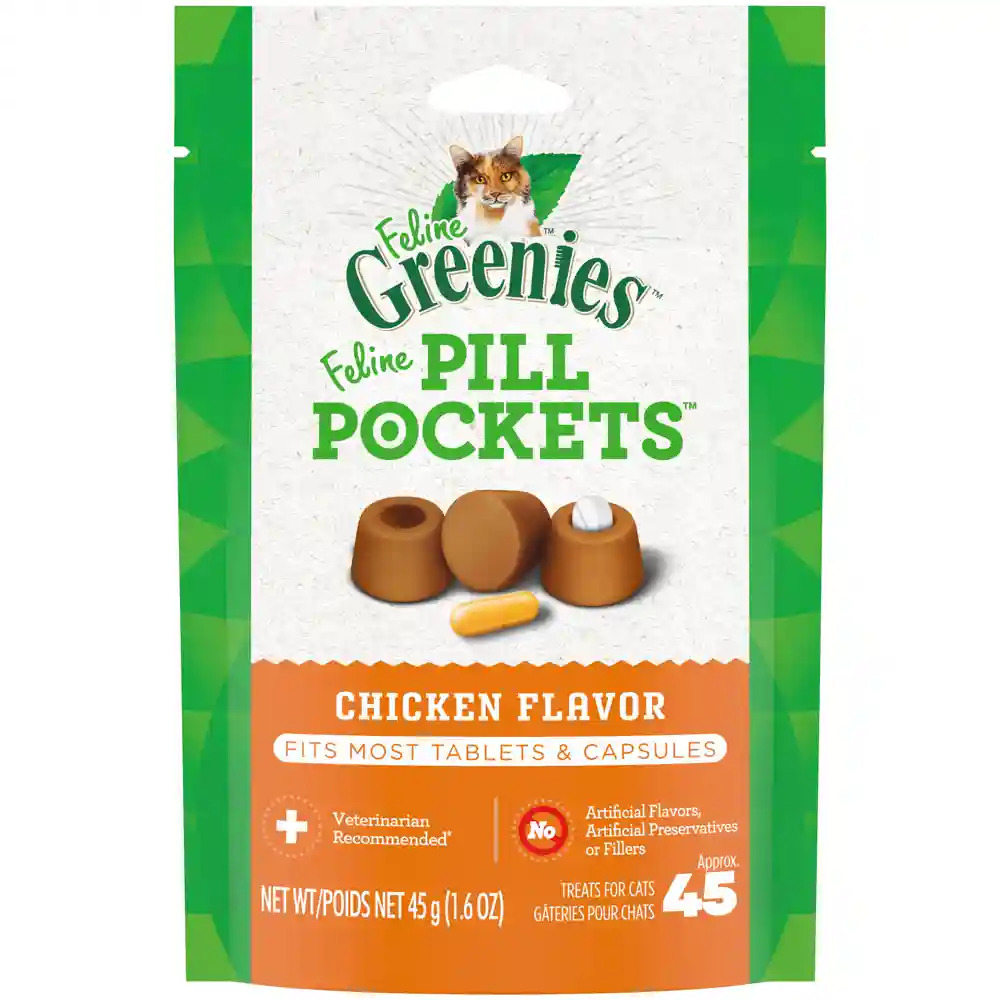 Pill Pockets Chicken Cat Treats - 1.6oz Pouch