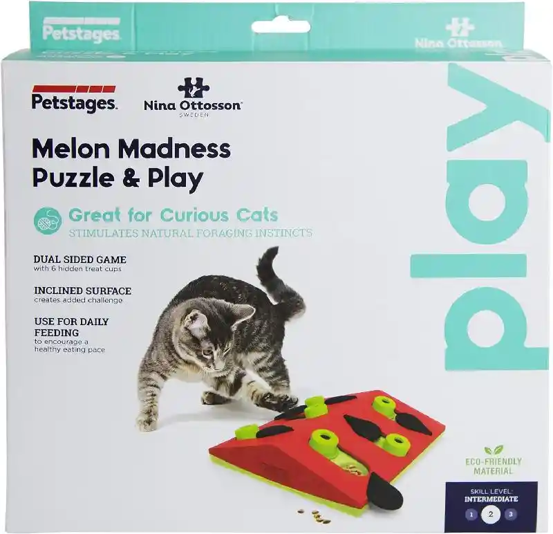 Outward Hound Melon Madness Cat Puzzle Lvl2