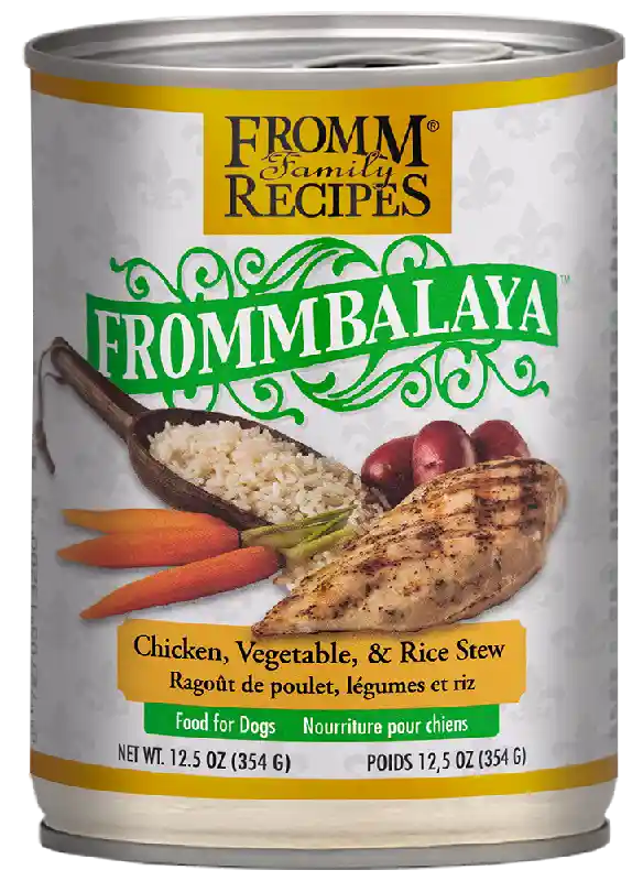 Fromm Dog Can Frommbo Gumbo Stew Chicken Sausage 12/12.5 Oz