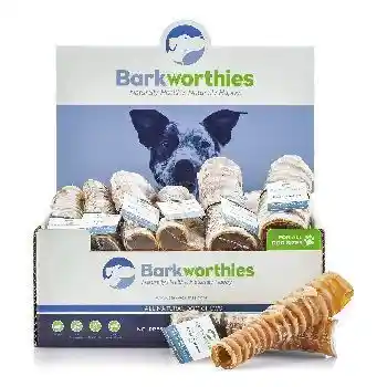 Barkworthies Beef Trachea Chew For Pets 6" 30 Ct