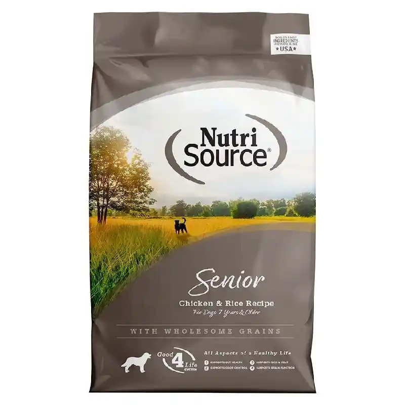 Nutri Source Dog Senior Chicken & Rice 15#