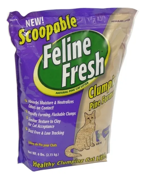 Feline Fresh Scoopable Pine Litter 6 Lbs