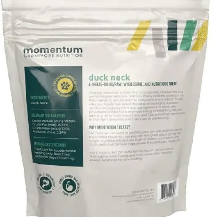 Momentum 3 Oz Dog Duck Neck Fd Treat Gf Ea
