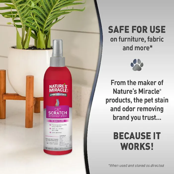 Nature’s Miracle Cat Scratch Deterrent Spray 8-oz