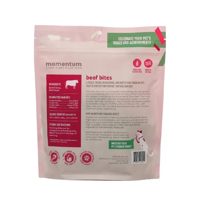 Momentum Treats Training Bites Beef 2.5-oz