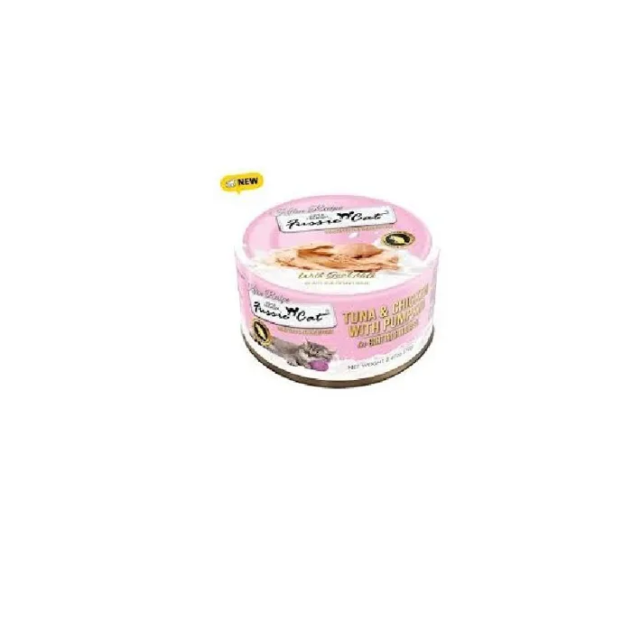 Fussie Cat Kitten Tuna Chicken Pumpkin Goat Milk Mousse front