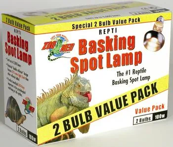 ZMReptile Basking Spot 100w Incandescent Bulb 2 Pk