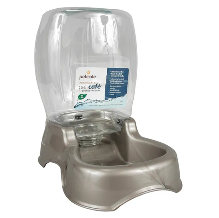 Petmate Cafe Waterer .75 Tan
