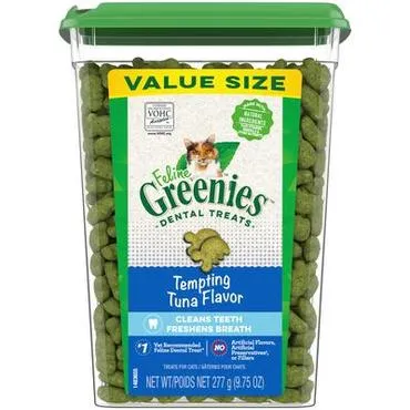 Adult Dental Tempting Tuna Cat Treats - 9.75-oz Ca