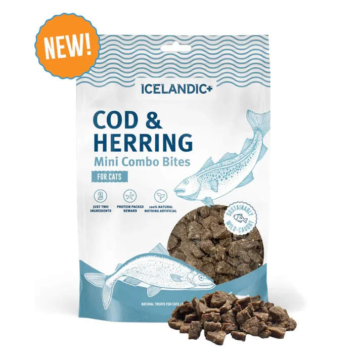 Mini Cod/herring Combo Bites Cat Iftc-00407 Icelandic 48/cs