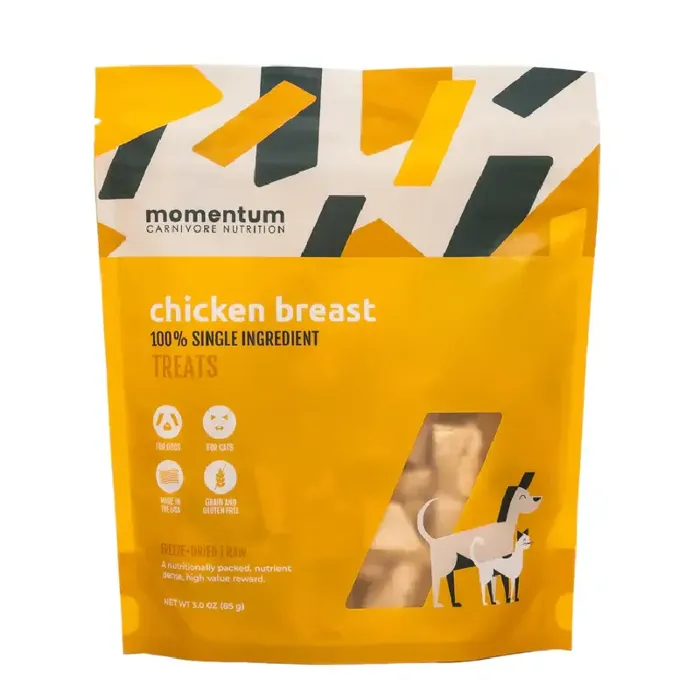 Momentum 3 Oz Dog Chicken Breast Fd Treat Gf Ea