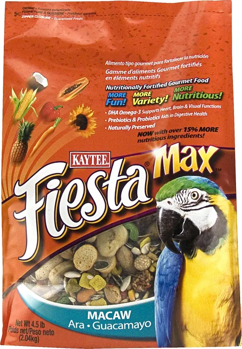 Kaytee Fiesta Macaw Food 4.5 Lbs