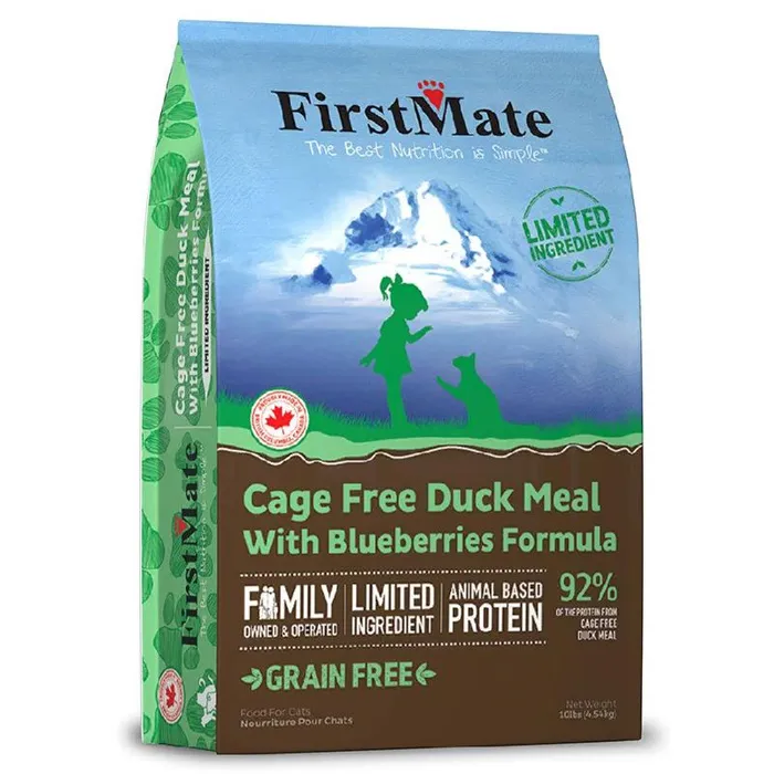 First Mate Cat Duck & Blueberries Grain Free 10-lb